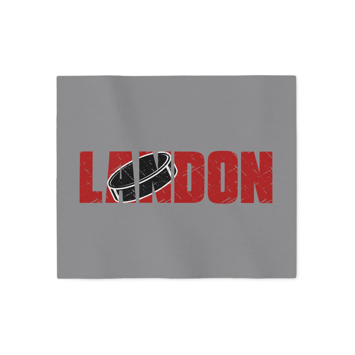 Hockey Sweatshirt Blanket w/Custom Name