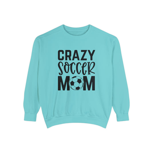 Crazy Soccer Mom Adult Unisex Premium Crewneck Sweatshirt