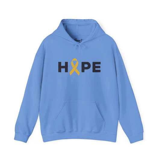 Hope Cancer Ribbon Adult Unisex Basic Hooded Sweatshirt