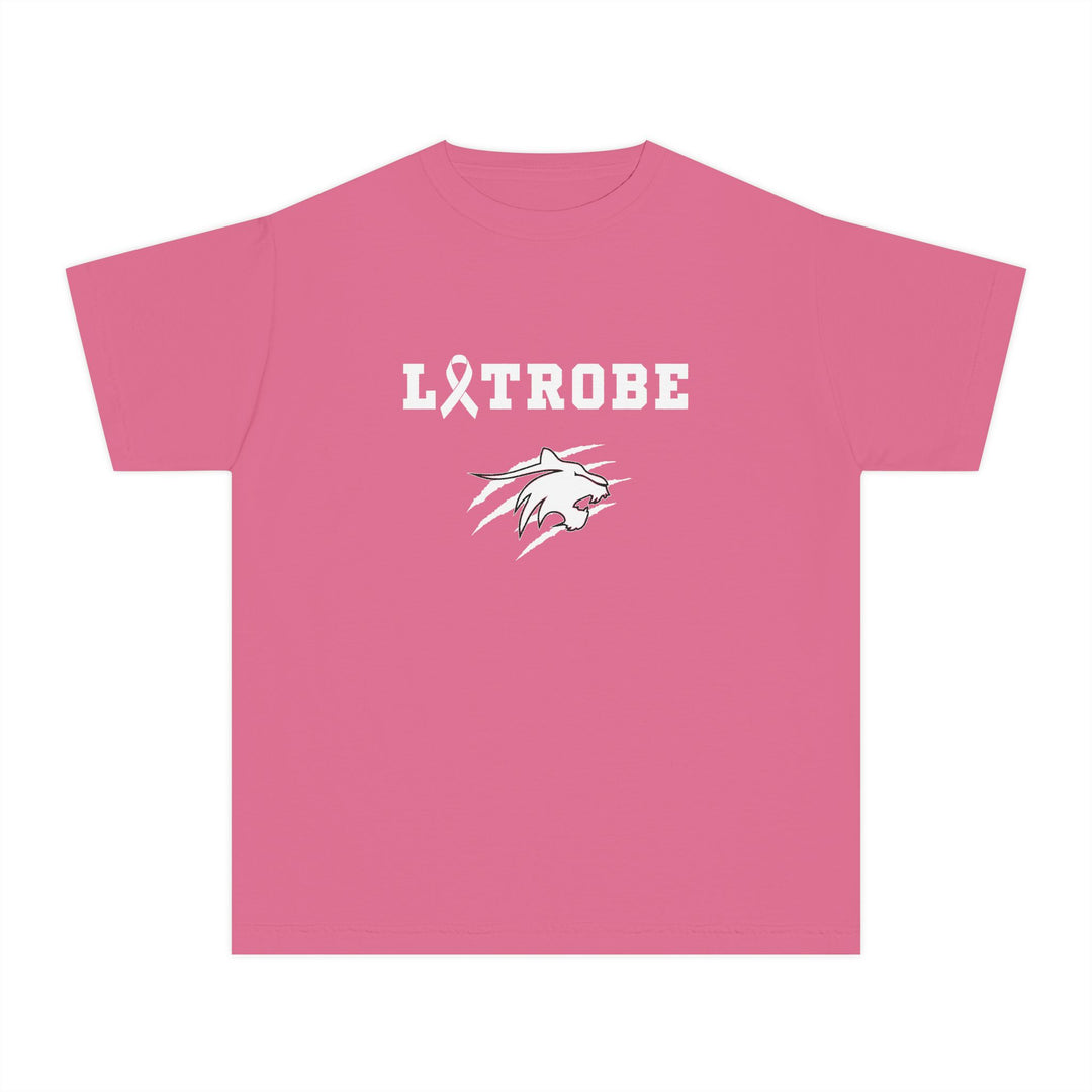 Latrobe Boys Soccer Unisex Youth Premium T-Shirt - Cancer Design