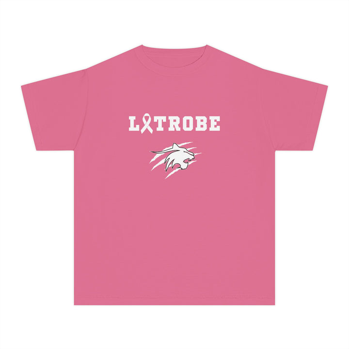 Latrobe Boys Soccer Unisex Youth Premium T-Shirt - Cancer Design
