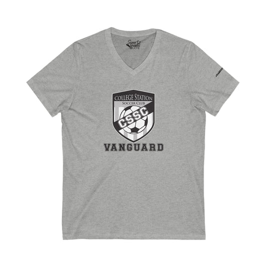 College Station Soccer Club Vanguard Adult Women's V-Neck T-Shirt