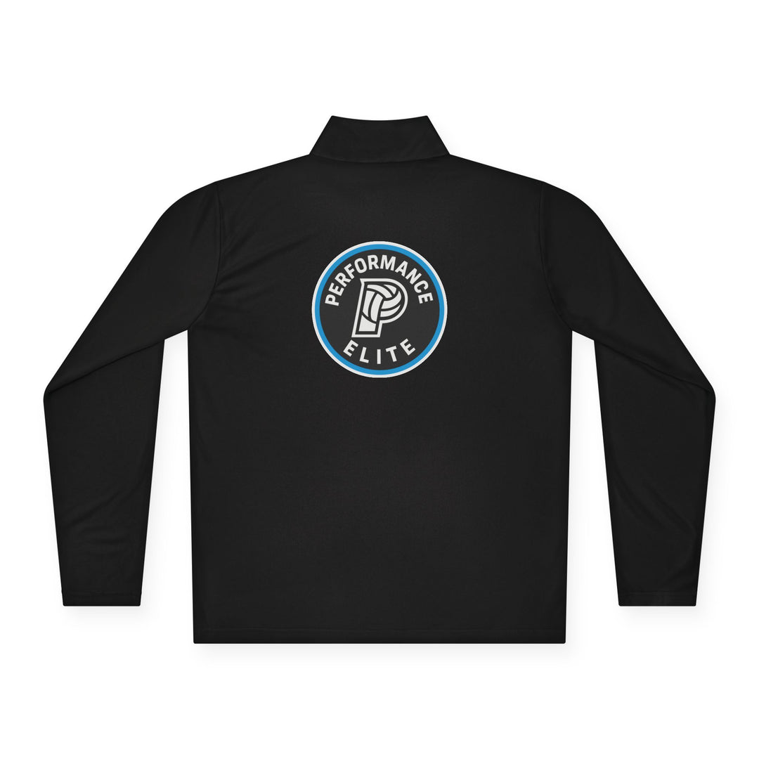 Performance Elite Unisex Adult Long Sleeve Quarter-Zip Pullover w/Front & Back Logo