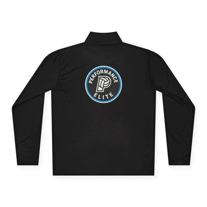 Performance Elite Unisex Adult Long Sleeve Quarter-Zip Pullover w/Front & Back Logo