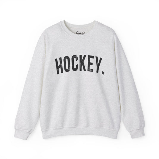 Rustic Design Hockey Adult Unisex Basic Crewneck Sweatshirt