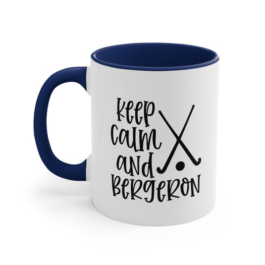 Keep Calm and Bergeron 11oz Hockey Accent Mug