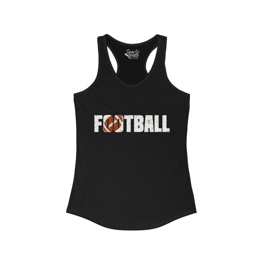 Football Adult Women's Racerback Tank