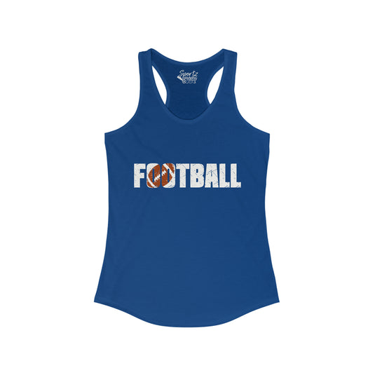 Football Adult Women's Racerback Tank