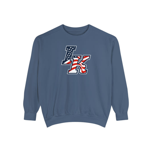 Iron Knights Premium Adult Unisex Crewneck Sweatshirt W/Flag Logo Only