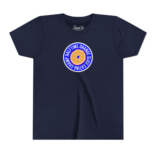 College Station Soccer Club Vanguard Unisex Youth T-Shirt - Halftime Orange Slice Eating Champ