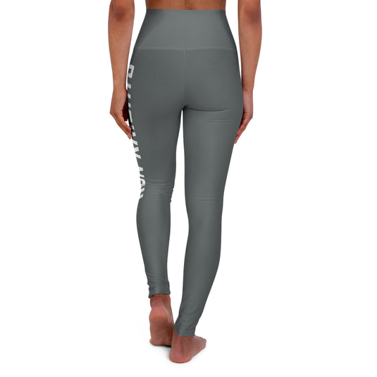 Iron Knights Women's High Waisted Yoga Leggings - Dark Grey