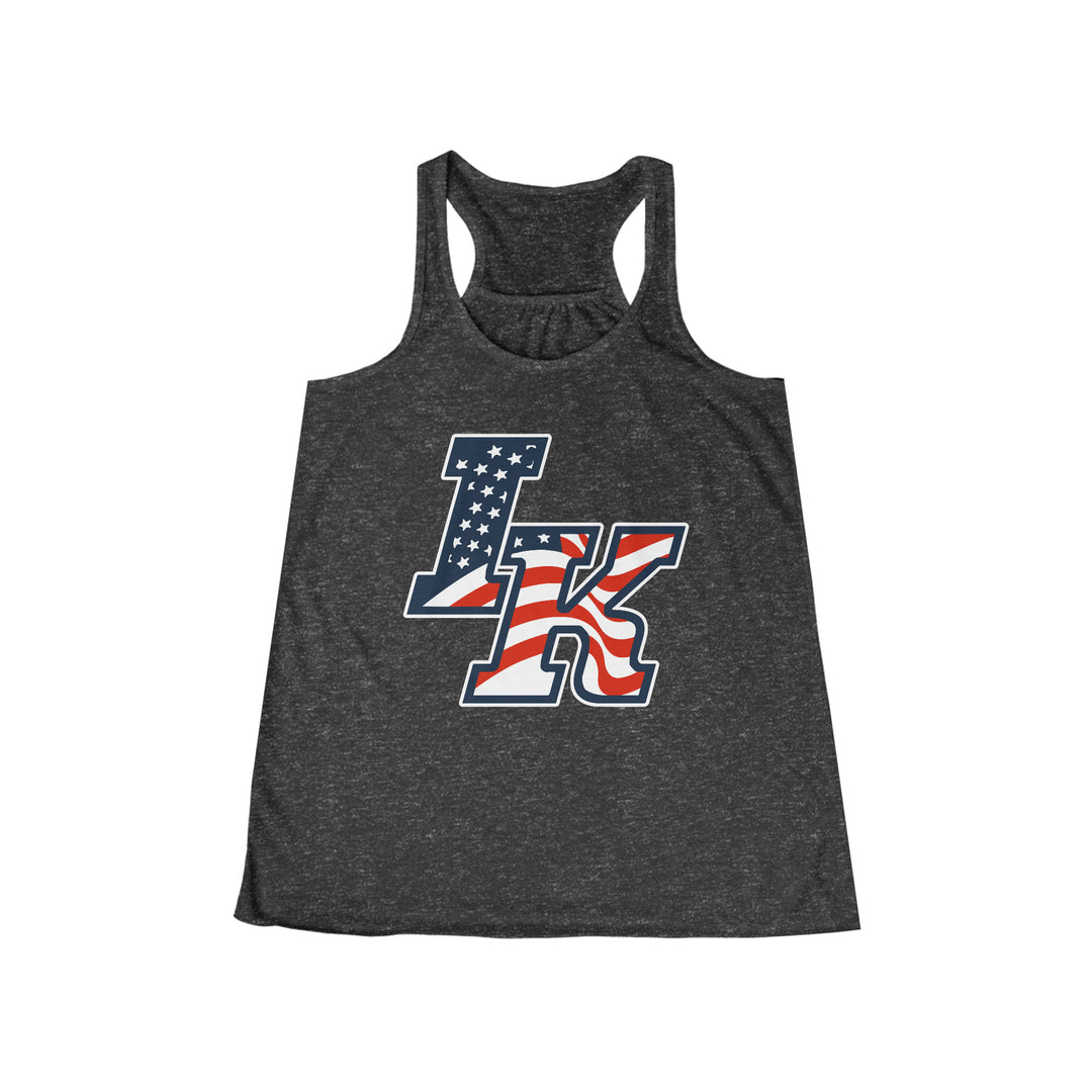 Iron Knights Women's Flowy Racerback Tank w/Flag Design