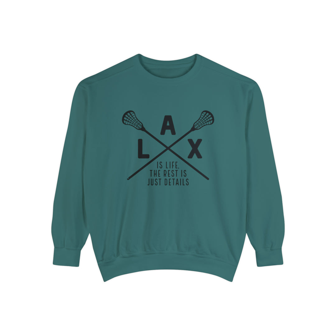 LAX is Life Lacrosse Adult Unisex Premium Crewneck Sweatshirt