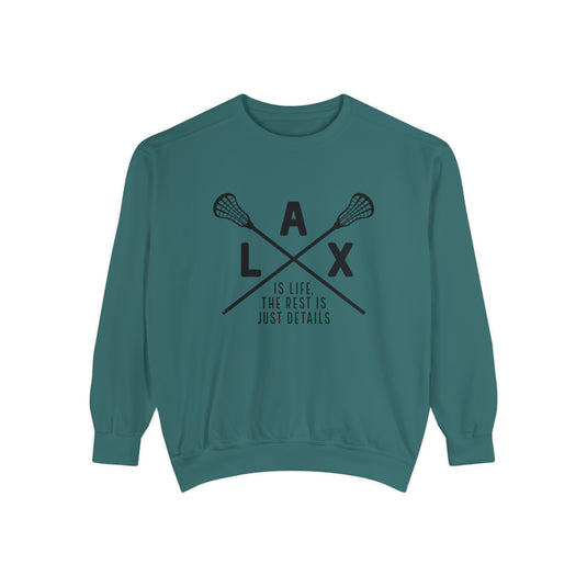 LAX is Life Lacrosse Adult Unisex Premium Crewneck Sweatshirt