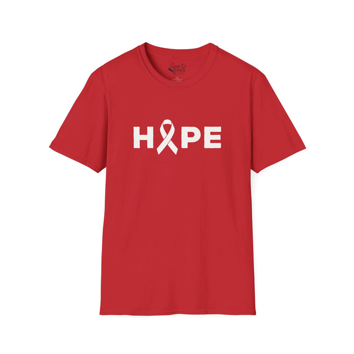 Hope Cancer Ribbon Adult Unisex T-Shirt