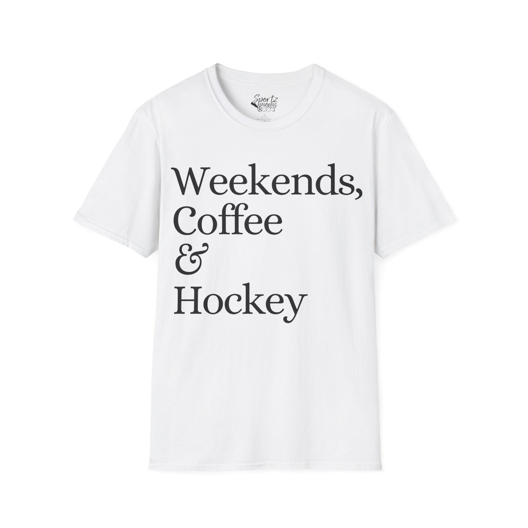 Weekends Coffee & Hockey Adult Unisex T-Shirt