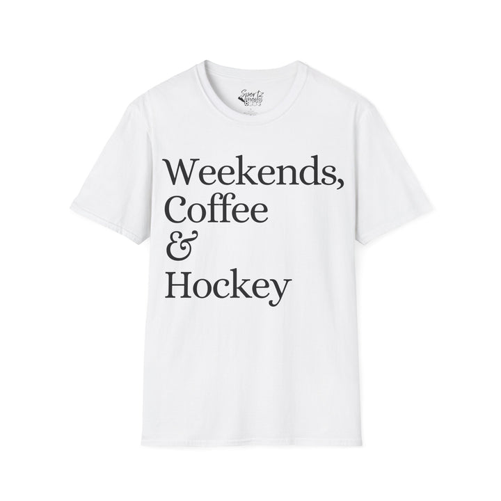 Weekends Coffee & Hockey Adult Unisex T-Shirt