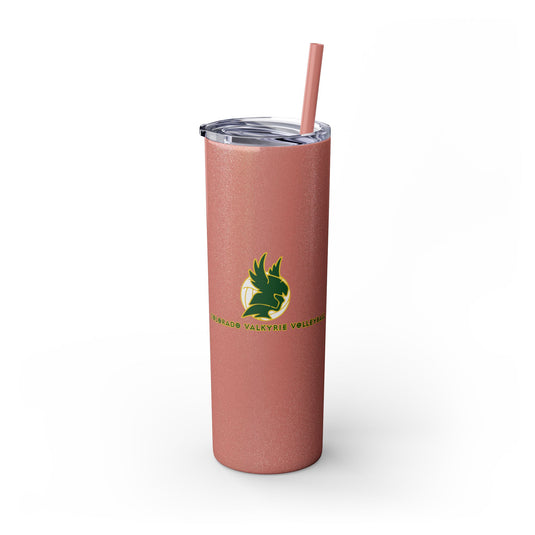 Colorado Valkyrie Volleyball Club Skinny Tumbler with Straw 20oz