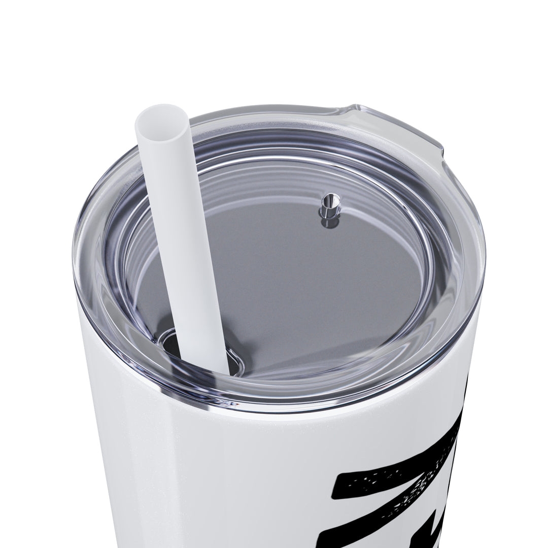 Rustic Design Hockey 20oz Skinny Tumbler with Straw in Matte or Glossy