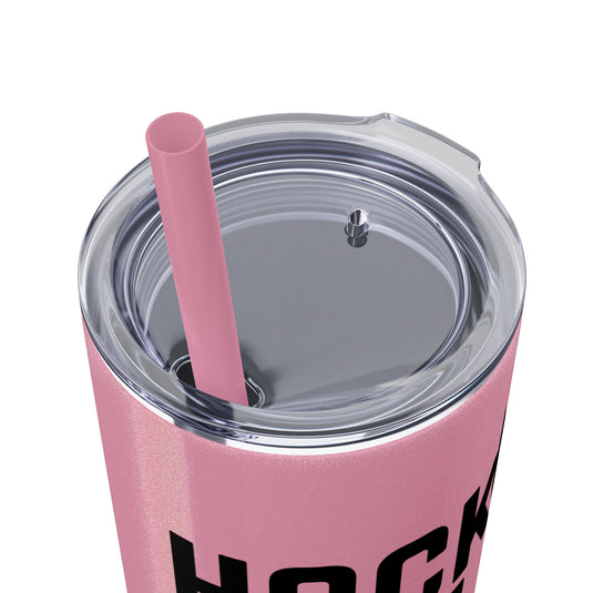 Hockey The Cool Sport 20oz Skinny Tumbler with Straw in Matte or Glossy