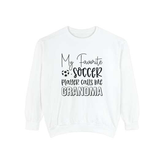 My Favorite Soccer Player (Grandma Version) Adult Unisex Premium Crewneck Sweatshirt