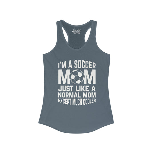 I'm a Soccer Mom Adult Women's Racerback Tank