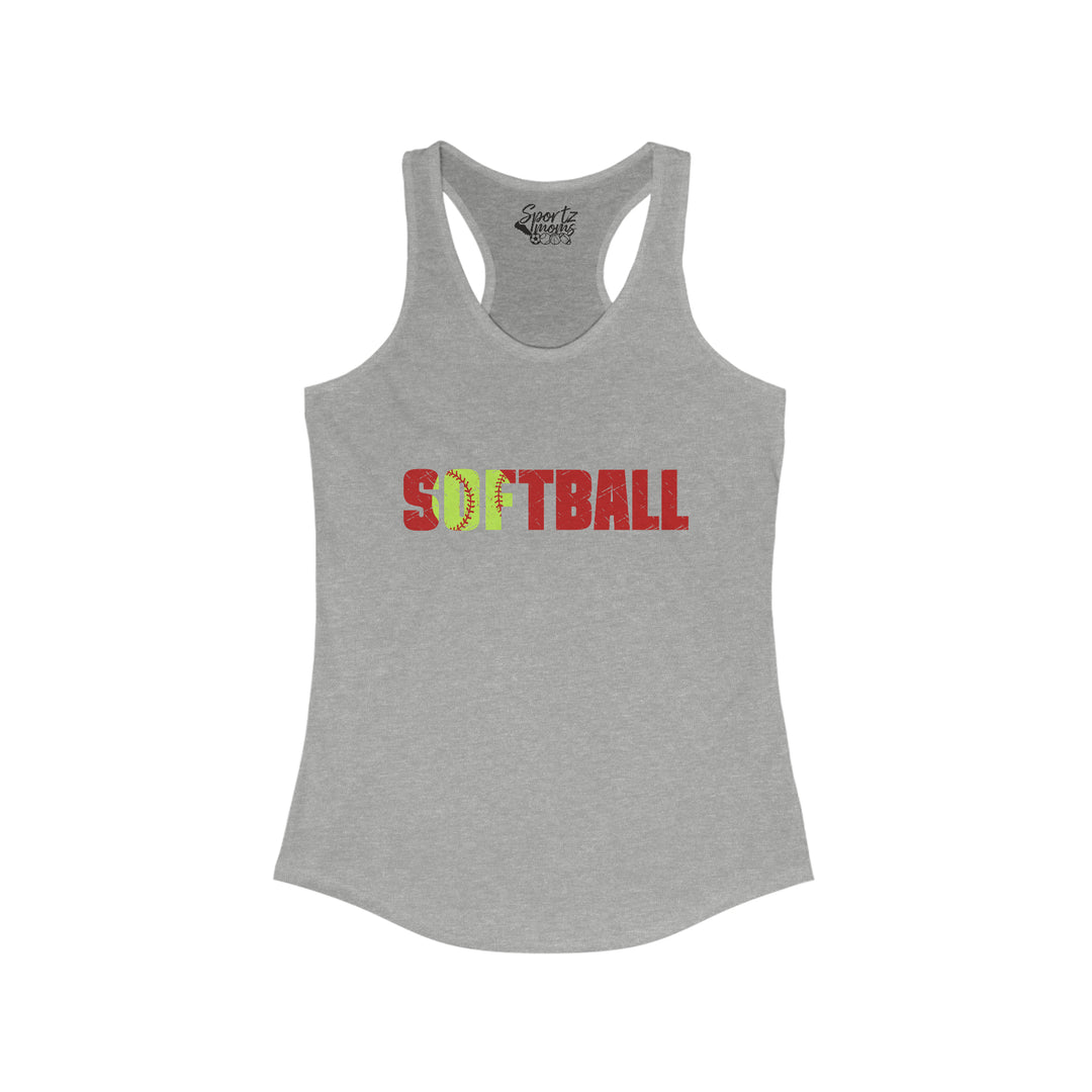 Softball Adult Women's Racerback Tank