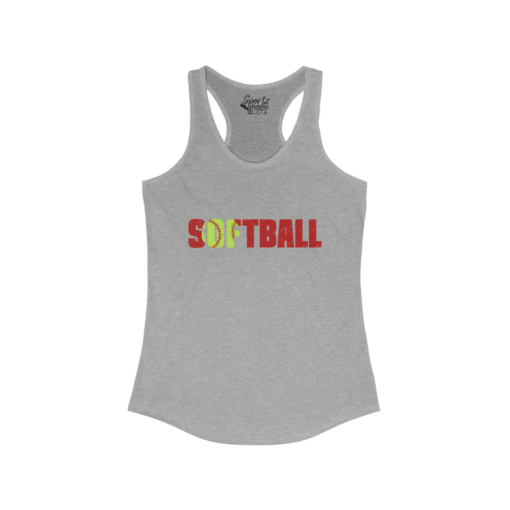 Softball Adult Women's Racerback Tank