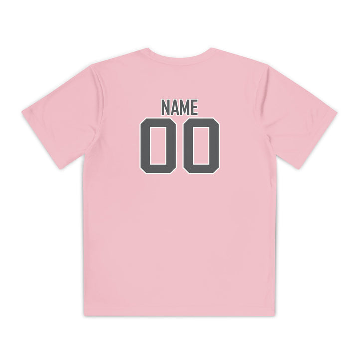 Edgewood Premier FC Unisex Youth Short Sleeve Moisture Wicking T-Shirt - Breast Cancer Awareness