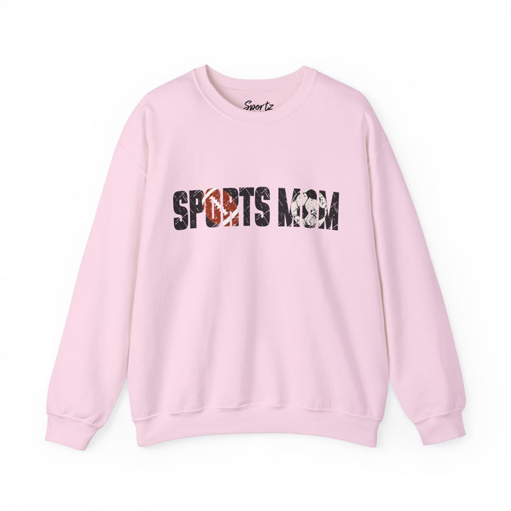 Sports Mom w/Football & Soccer Ball Adult Unisex Crewneck Sweatshirt
