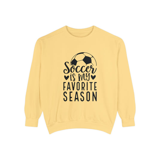 Soccer is My Favorite Season Adult Unisex Premium Crewneck Sweatshirt