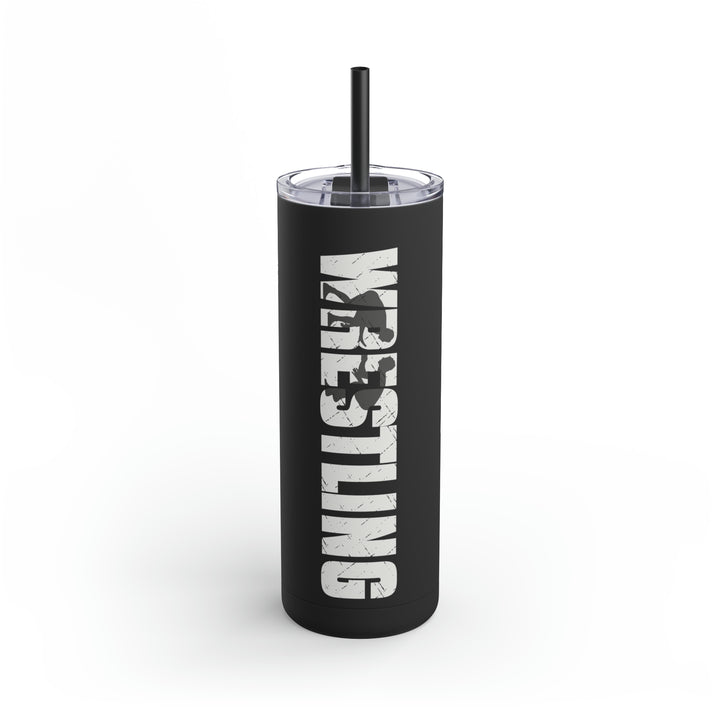 Wrestling 20oz Skinny Matte Tumbler