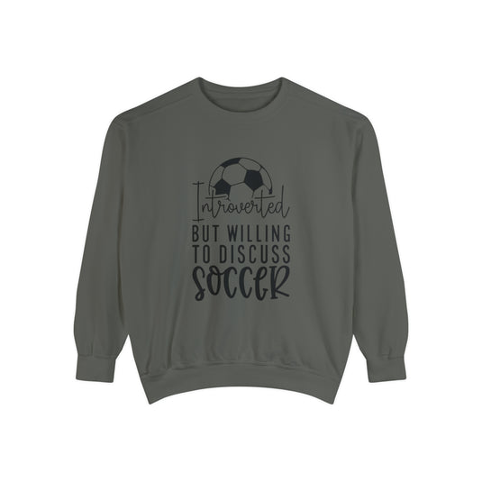 Introverted Soccer Adult Unisex Premium Crewneck Sweatshirt