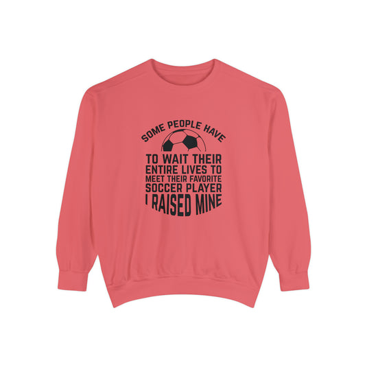 Some People Have to Wait Soccer Adult Unisex Premium Crewneck Sweatshirt