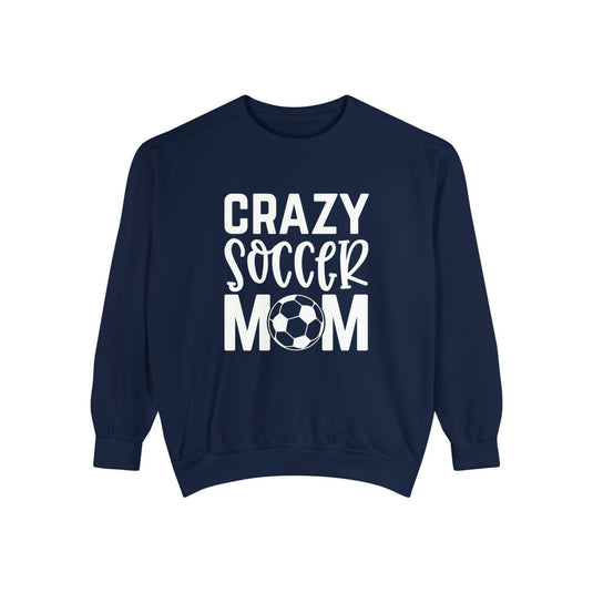 Crazy Soccer Mom Adult Unisex Premium Crewneck Sweatshirt