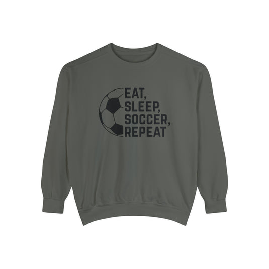 Eat Sleep Soccer Repeat Adult Unisex Premium Crewneck Sweatshirt