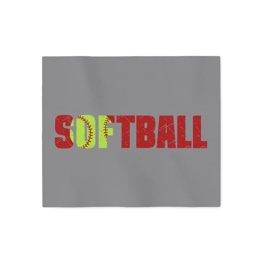 Softball Sweatshirt Blanket