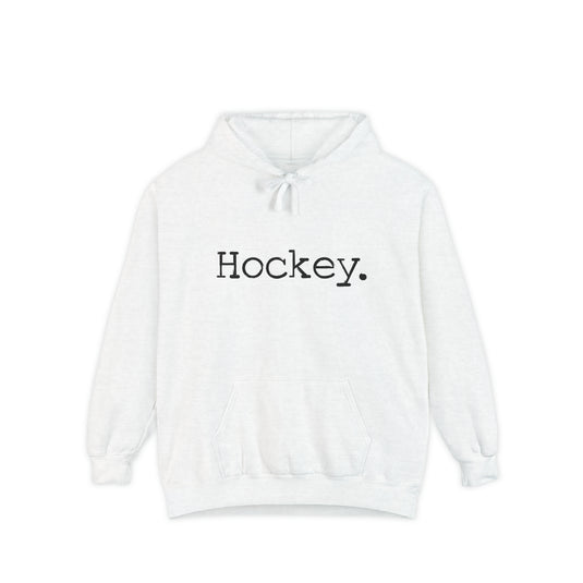 Typewriter Design Hockey Adult Unisex Premium Hooded Sweatshirt