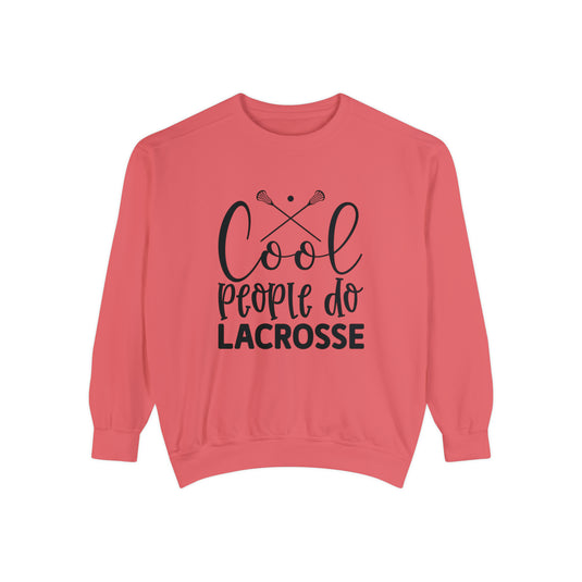 Cool People Do Lacrosse Adult Unisex Premium Crewneck Sweatshirt