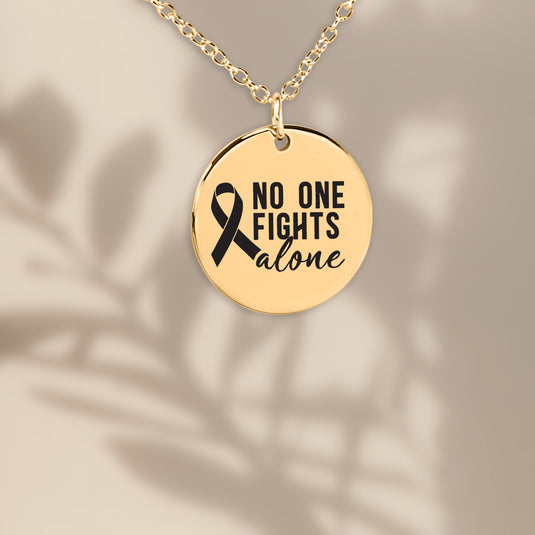 No One Fights Alone Coin Necklace