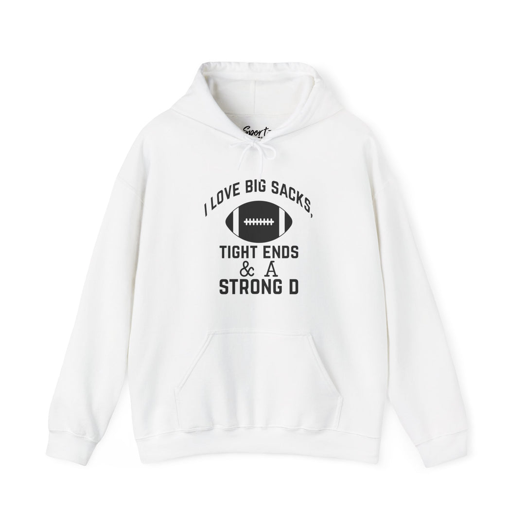 I Love Big Sacks Football Unisex Adult Hooded Sweatshirt
