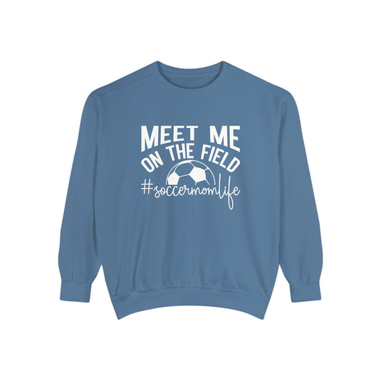 Meet Me on the Field Soccer Adult Unisex Premium Crewneck Sweatshirt