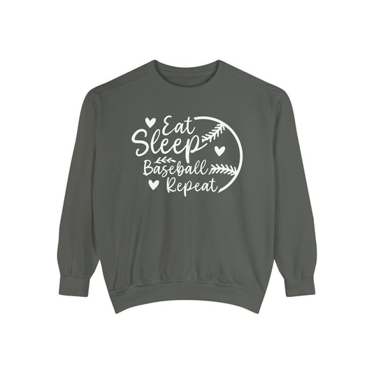 Eat Sleep Baseball Repeat Adult Unisex Premium Crewneck Sweatshirt