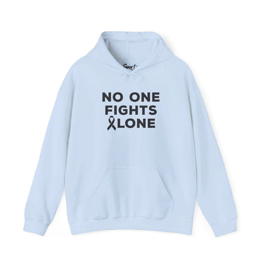 No One Fights Alone Adult Unisex Basic Hooded Sweatshirt