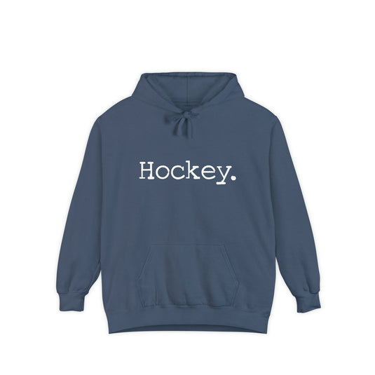 Typewriter Design Hockey Adult Unisex Premium Hooded Sweatshirt