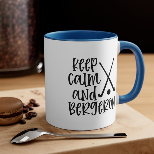 Keep Calm and Bergeron 11oz Hockey Accent Mug