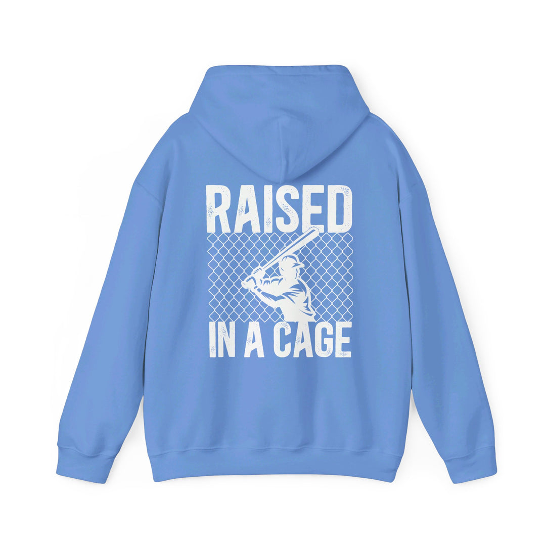 Raised in a Cage Baseball Unisex Adult Hooded Sweatshirt