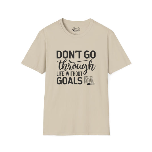 Don't Go Through Life Hockey Adult Unisex Basic T-Shirt