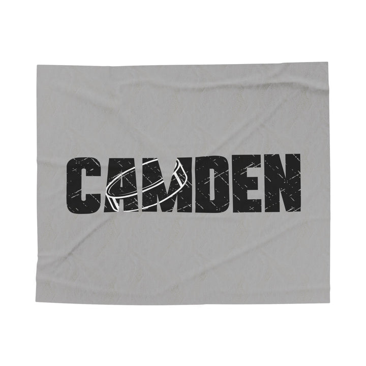 Hockey Plush Blanket w/Custom Name