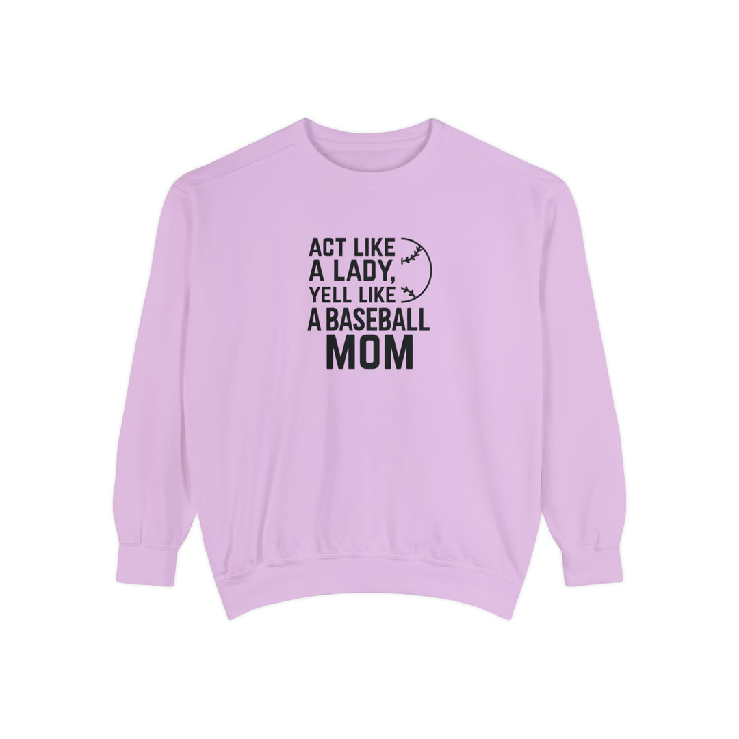 Act Like a Lady Baseball Adult Unisex Premium Crewneck Sweatshirt
